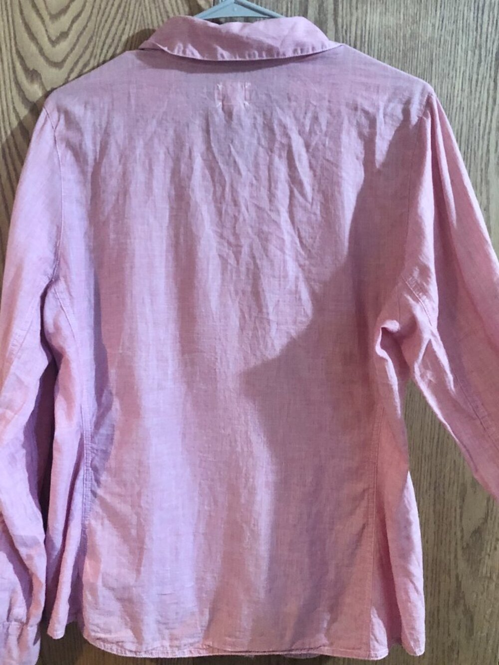 Vtg Y2K Converse M One Star Dusty Rose Chambray Utility Shirt RollTab Sleeve - Picture 2 of 7